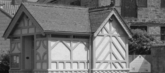 Women's Rights History UK - 1899 Bank Hill ladies public convenience in Berwick-upon-Tweed, Northumberland, was designed to look like a cottage to disguise the toilets. Image source - historicengland.org.uk